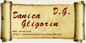 Danica Gligorin vizit kartica